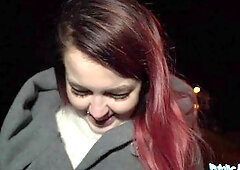 Red Haired Sophua Wild Gets Pounding At the Public for Cash